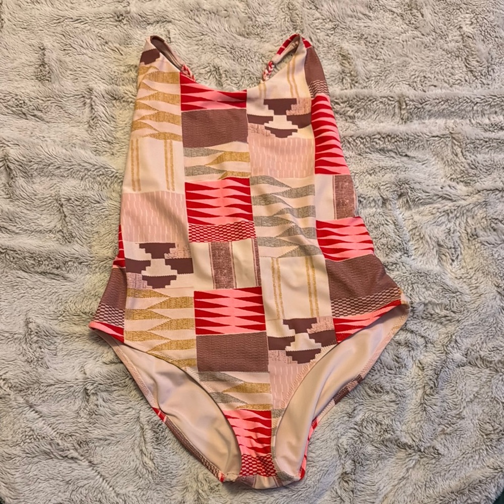 Aerie Geometric Patterned Swimsuit
